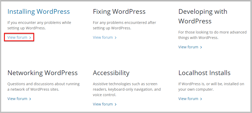 Wordpress支持论坛分类