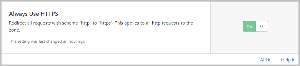 在Cloudflare中始终使用HTTPS