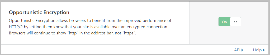 Cloudflare中的机会加密