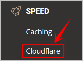 Cloudflare在SiteGround Speed设置