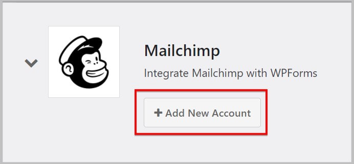 在WPForms中添加Mailchimp帐户