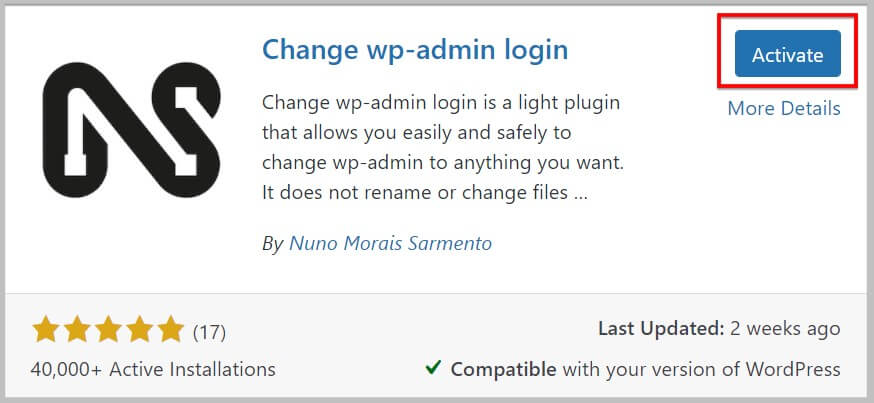 更改wp-admin登录插件
