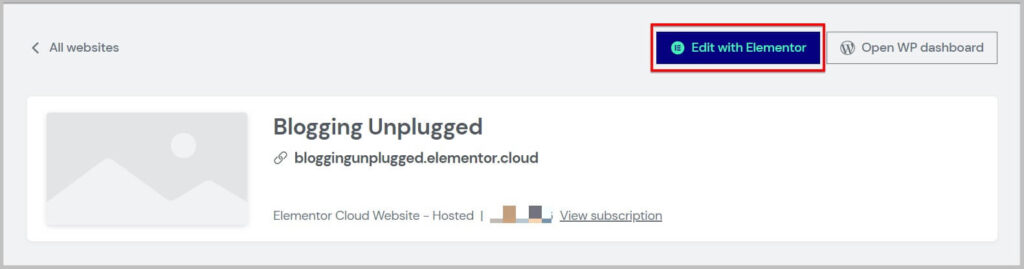 Elementor Pro预装在云网站平台