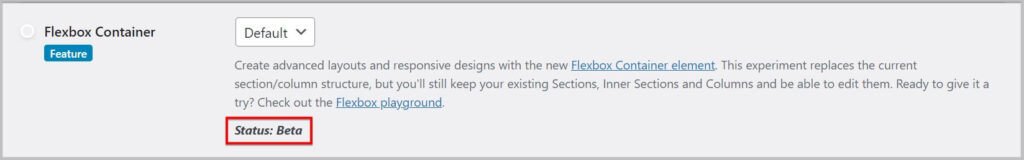 在Elementor 3.8中作为Beta实验的Flexbox容器