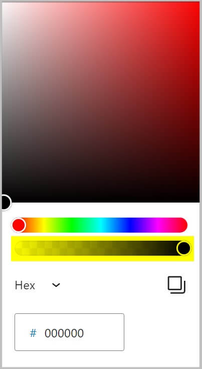WordPress 6.1更新后，社交图标块颜色选择器的透明度控制