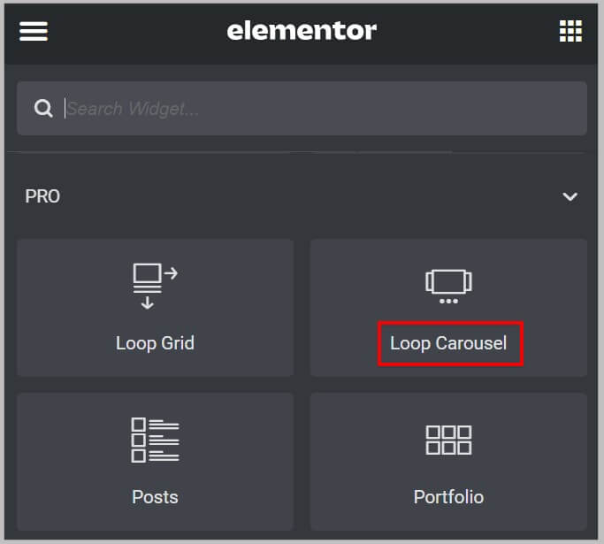 Elementor Pro 3.11中的循环旋转木马小部件